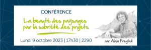 Conférence beauté paysage esa angers paris ingénieur agronome