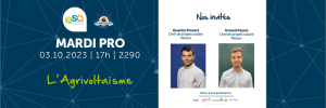 visuel mardi pro agrovoltaisme ESA ingénieur agronome
