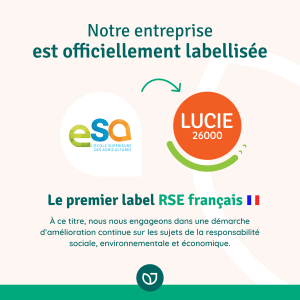 L'ESA est labellisée Lucie 26000