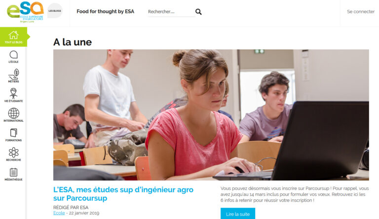 visuel du blog de l'esa