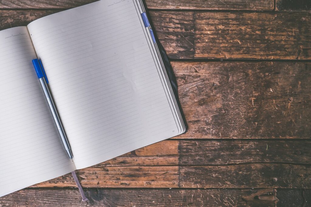 journal stylo note