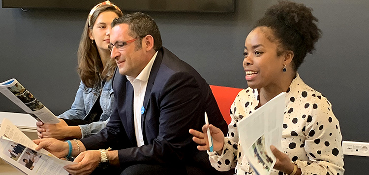 René SIRET & deux femmes entrepreneurs